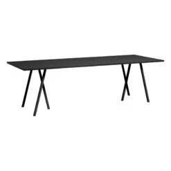 HAY Table Loop Stand 250 cm, Noir
