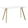 HAY Table Haute CPH30, 200 X 80 cm, Chêne Laqué - Linoléum Blanc Cas
