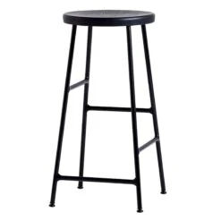 HAY Tabouret De Bar Bas Cornet, Noir - Noir