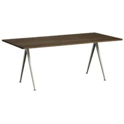 HAY Table Pyramid 02, Beige - chêne Fumé