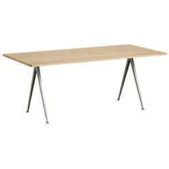 HAY Table Pyramid 02, Beige - chêne Laqué Mat