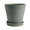 HAY Pot De Fleurs Et Soucoupe, XL, Vert