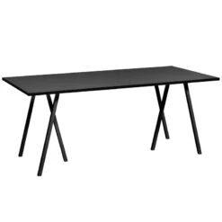 HAY Table Loop Stand 180 cm, Noir