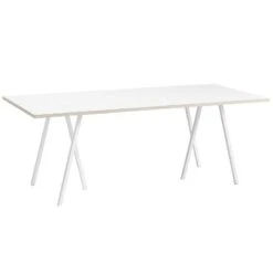 HAY Table Loop Stand 200 cm, Blanc