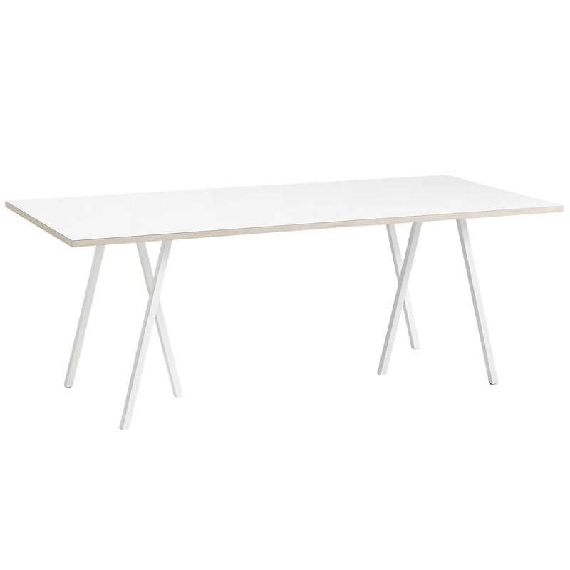 HAY Table Loop Stand 200 cm, Blanc 1 HAY Table Loop Stand 200 cm, Blanc
