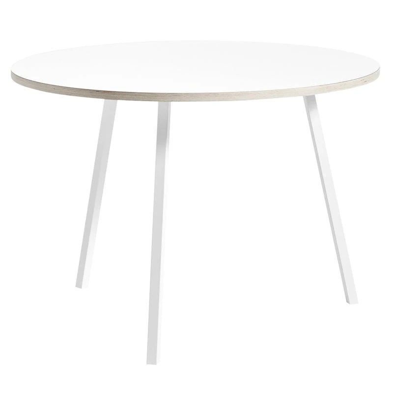 HAY Table Ronde Loop Stand 105 cm, Blanc 1 HAY Table Ronde Loop Stand 105 cm, Blanc