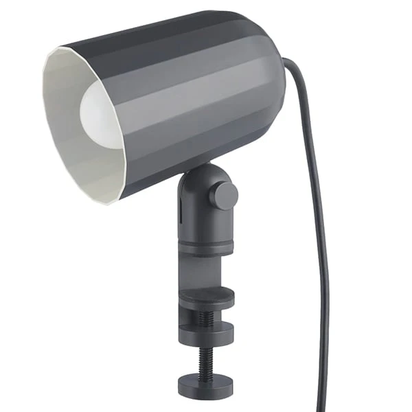 HAY Lampe à Pince Noc, Gris Foncé 1 HAY Lampe à Pince Noc, Gris Foncé