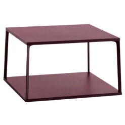 HAY Table Basse Eiffel, Carré, 65 x 65 cm, Brique Foncée