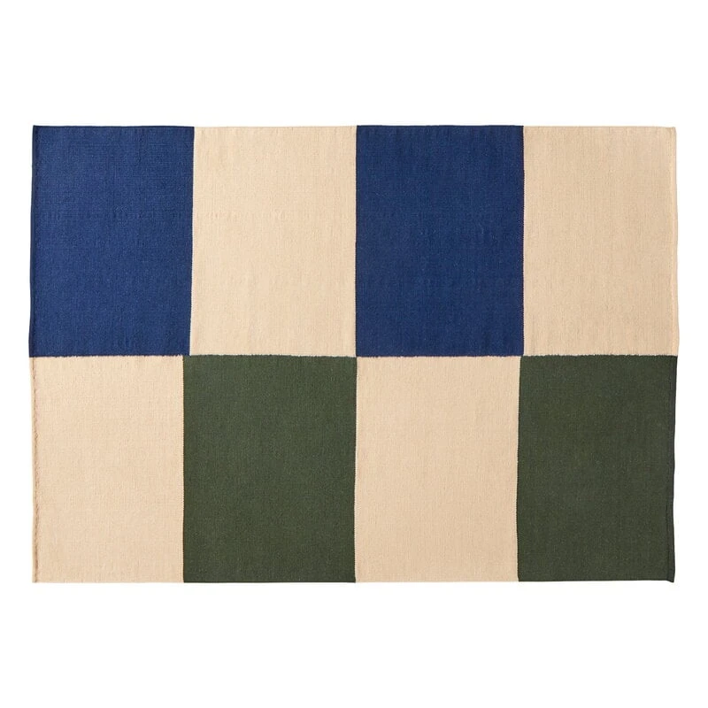 HAY Tapis Ethan Cook Flat Works, 170 x 240 cm, Peach Green Check 1 HAY Tapis Ethan Cook Flat Works, 170 x 240 cm, Peach Green Check