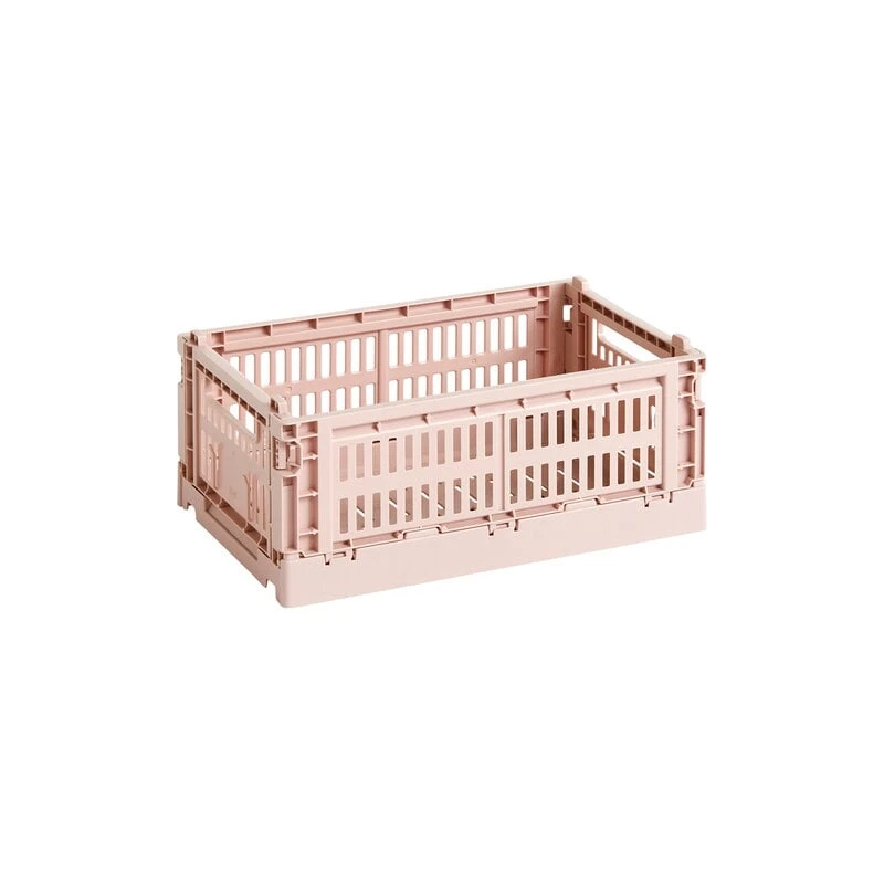 HAY Colour Crate, S, Plastique Recyclé, Blush 1 HAY Colour Crate, S, Plastique Recyclé, Blush