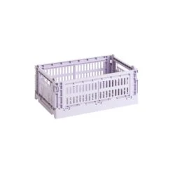 HAY Colour Crate, S, Plastique Recyclé, Lavande