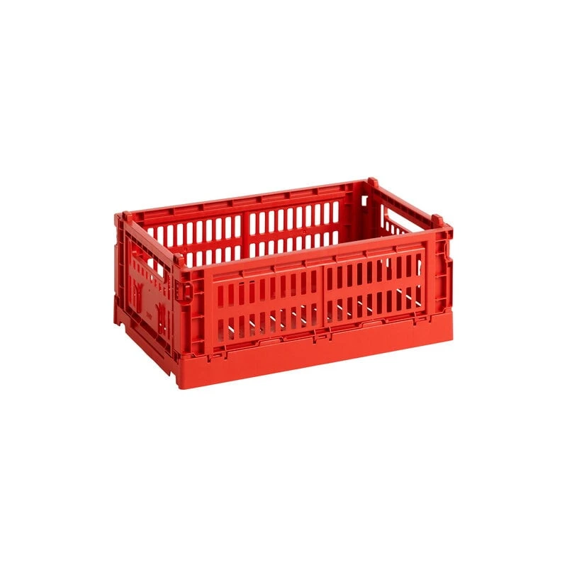 HAY Colour Crate, S, Plastique Recyclé, Rouge 1 HAY Colour Crate, S, Plastique Recyclé, Rouge