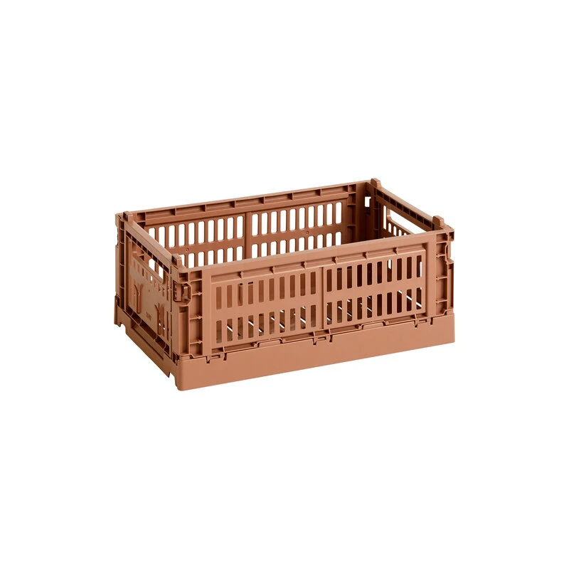 HAY Colour Crate, S, Plastique Recyclé, Terracotta 1 HAY Colour Crate, S, Plastique Recyclé, Terracotta