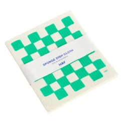 HAY Torchon à Vaisselle Sponge, Blanc - vert, Lot De 3 7 HAY Torchon à Vaisselle Sponge, Blanc - vert, Lot De 3 -Hay 541472 Sponge Dish Cloth Set of 3 white packaging