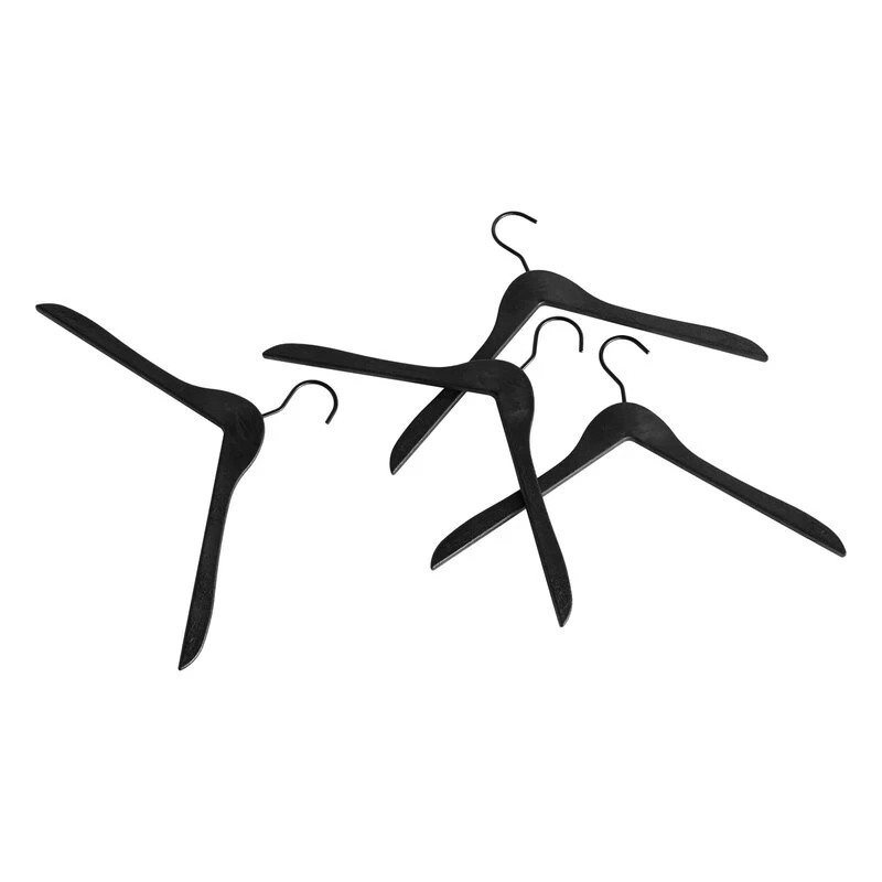 HAY Cintre, Noir, Lot De 4 1 HAY Cintre, Noir, Lot De 4