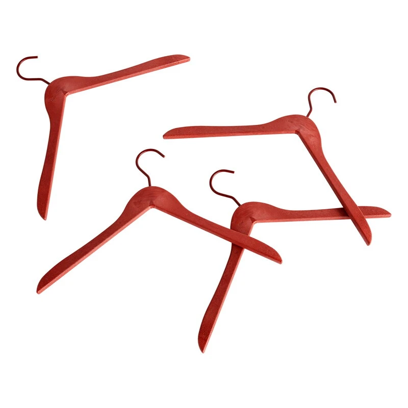 HAY Cintre, Rouge Cerise, Lot De 4 1 HAY Cintre, Rouge Cerise, Lot De 4