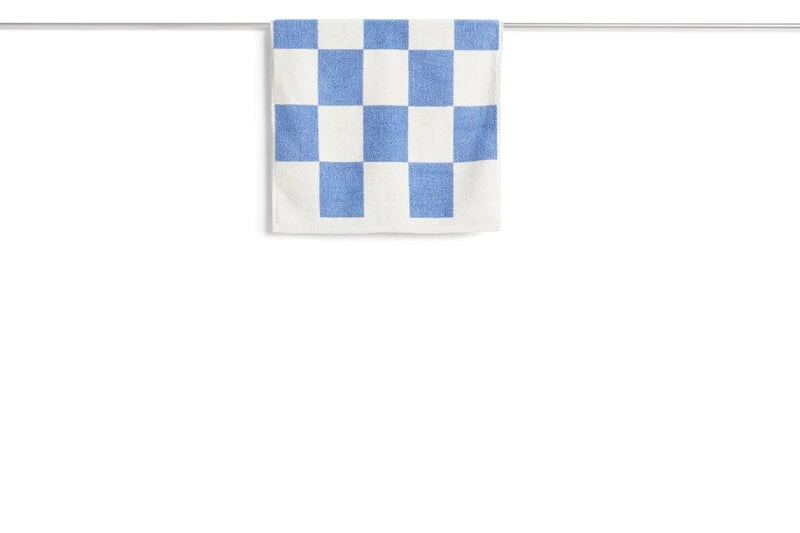 HAY Tapis De Bain Check, Bleu Ciel 2 HAY Tapis De Bain Check, Bleu Ciel – Image 2