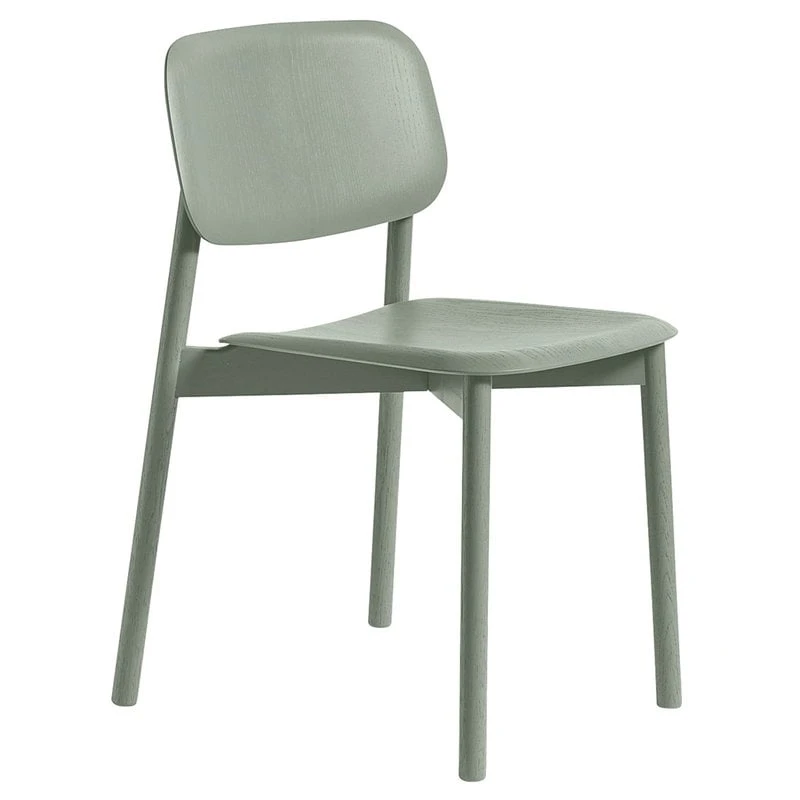 HAY Chaise Soft Edge 60, Vert Poussiéreux 1 HAY Chaise Soft Edge 60, Vert Poussiéreux
