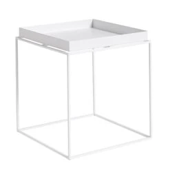 HAY Table Carrée Tray, Modèle Moyen, Blanc