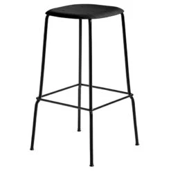 HAY Tabouret De Bar Soft Edge 80, 75 cm, Noir