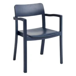 HAY Chaise Avec Accoudoirs Pastis, Bleu Acier