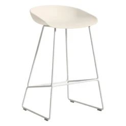 HAY Tabouret About A Stool AAS38, Modèle Bas, Blanc - Crème