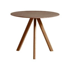 HAY Table Ronde CPH20, 90 cm, Noyer Laqué