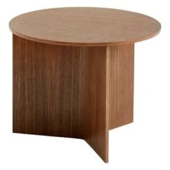 HAY Table Slit Wood, 45 cm, Noyer Laqué