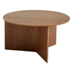 HAY Table Slit Wood, 65 cm, Noyer Laqué