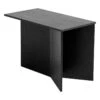 HAY Table Slit Wood Oblong, 50 x 28 cm, Noir