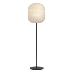 HAY Pied Pour Lampadaire Common, Acier Soft Black -Hay 9452151009000 Common Floor Lamp base soft black steel stem and soft black steel base Oblong shade on