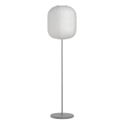 HAY Pied Pour Lampadaire Common, Summit Grey - Grey Terrazzo 9 HAY Pied Pour Lampadaire Common, Summit Grey - Grey Terrazzo -Hay 9452154009000 Common Floor Lamp base summit grey steel stem and grey terrazzo base Oblong shade