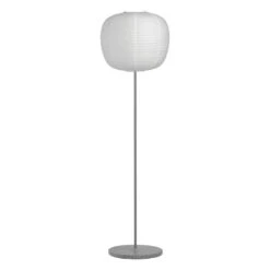 HAY Pied Pour Lampadaire Common, Summit Grey - Grey Terrazzo 10 HAY Pied Pour Lampadaire Common, Summit Grey - Grey Terrazzo -Hay 9452154009000 Common Floor Lamp base summit grey steel stem and grey terrazzo base Peach shade