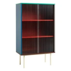HAY Grand Buffet Colour Cabinet Avec Portes Vitrées, Multicolore