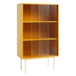 HAY Grand Buffet Colour Cabinet Avec Portes Vitrées, Jaune -Hay 945630 Colour Cabinet Tall w glass doors yellow 02