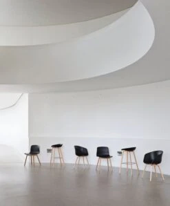 HAY About A Chair AAC22 Eco, Chêne Laqué - Noir -Hay AAC 12 Eco AAC 22 Eco AAS 32 Eco 4