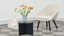 HAY Table Slit, 45 Cm, Noir -Hay AAL 82 Oak black base Uph Coda 100 Slit Table black