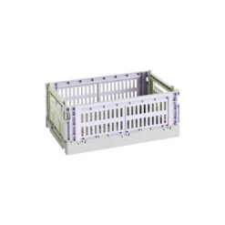 HAY Colour Crate Mix, S, Plastique Recyclé, Lavande