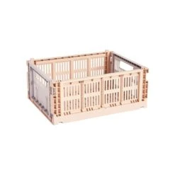 HAY Colour Crate Mix, M, Plastique Recyclé, Poudré