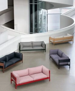 HAY Canapé Arbour Eco 3 places, Re-wool 648 - Noyer Huilé Ciré -Hay Arbour 3 Seater Re wool 648 Remix 266 Atlas 931 Nevada NV 0500S Hallingdal 220 01 2