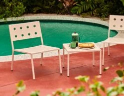 HAY Cafetière à Piston, Aqua -Hay Balcony Lounge Chair chalk white Balcony Low Table L50xW515xH39 chalk white