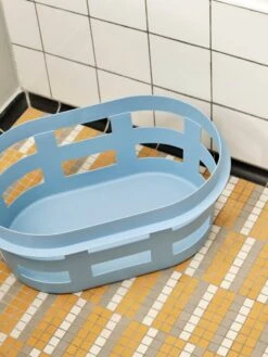 HAY Panier, Modèle S, Soft Blue -Hay Basket S soft blue 01