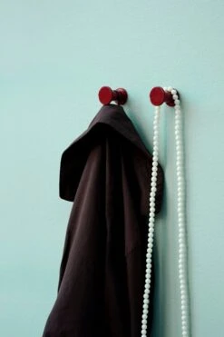 HAY Ensemble Bolt Hook, Lot De 2, Rouge -Hay Bolt Hooks set of 2 red 01