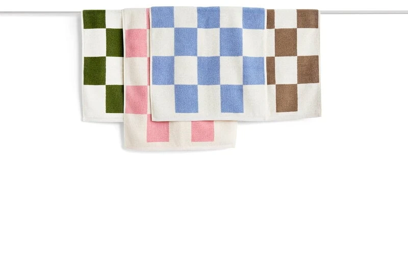 HAY Tapis De Bain Check, Bleu Ciel 4 HAY Tapis De Bain Check, Bleu Ciel – Image 4