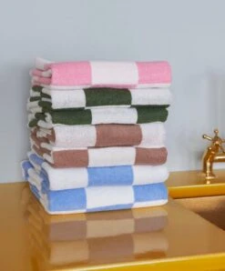 HAY Essuie-mains Check, Rose 9 HAY Essuie-mains Check, Rose -Hay Check Hand Towel family