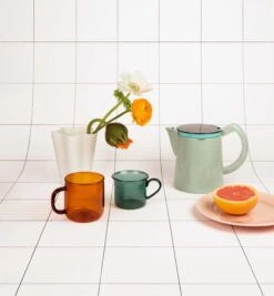 HAY Tasse En Verre, Ambre 10 HAY Tasse En Verre, Ambre -Hay Coffee M 02C8 l mint Iris Vase L off white Borosilicate Cup aqua Borosilicate Mug amber