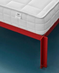 HAY Lit Connect, Rouge-marron -Hay Connect Bed maroon red HAY Standard Mattress 1