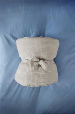 HAY Housse De Couette Duo, Bleu Ciel -Hay Crinkle Bedspread cool grey Duo Duvet Cover sky blue