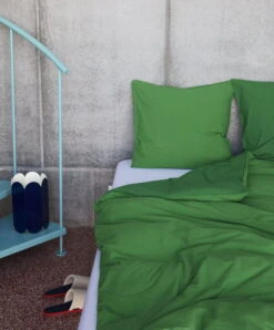 HAY Taie D’oreiller Duo, Matcha -Hay Duo Pillow Case matcha Duo Duvet Cover matcha Waffle Multi Slippers cream multi Arcs Shade cobalt blue