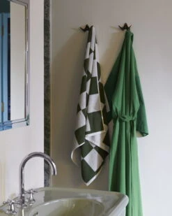 HAY Essuie-mains Check, Matcha -Hay Duo Robe matcha Check Bath Towel matcha